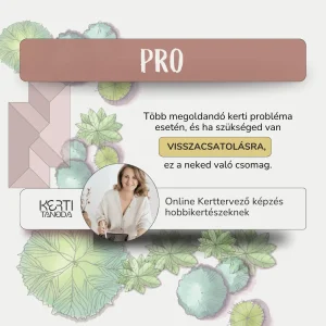 Online Kerttervező képzés hobbikertészeknek - PRO