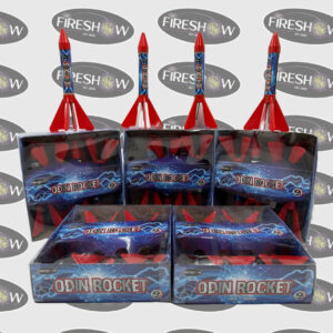 Odin Rocket – F2 kategóriás 4 db-os rakétaszett, színes robbanásokkal
