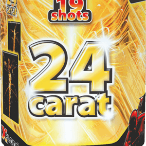 24 Carat tűzijáték telep 19 lövéssel, 20 mm kaliberrel, Xplode márkától
