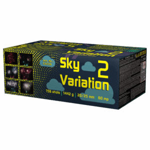 Sky Variation 2 tűzijáték telep – 156 lövés, 20/25 mm kaliber, változatos fényhatásokkal