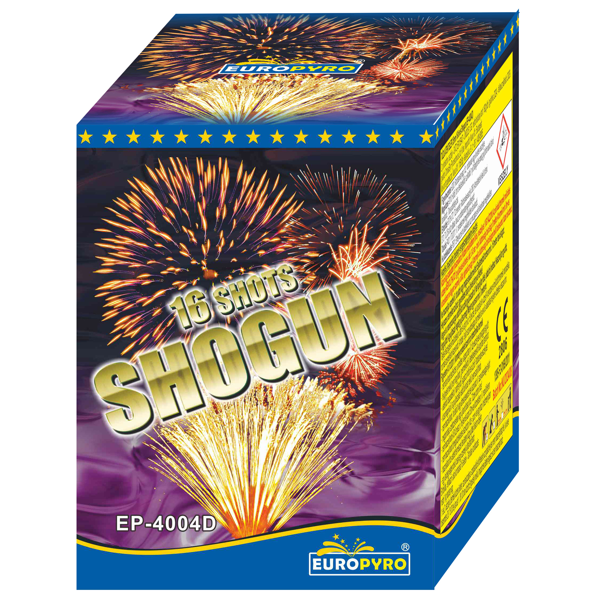 Shogun tűzij&aacute;t&eacute;k telep &ndash; 16 l&ouml;v&eacute;s, 25 mm, F2