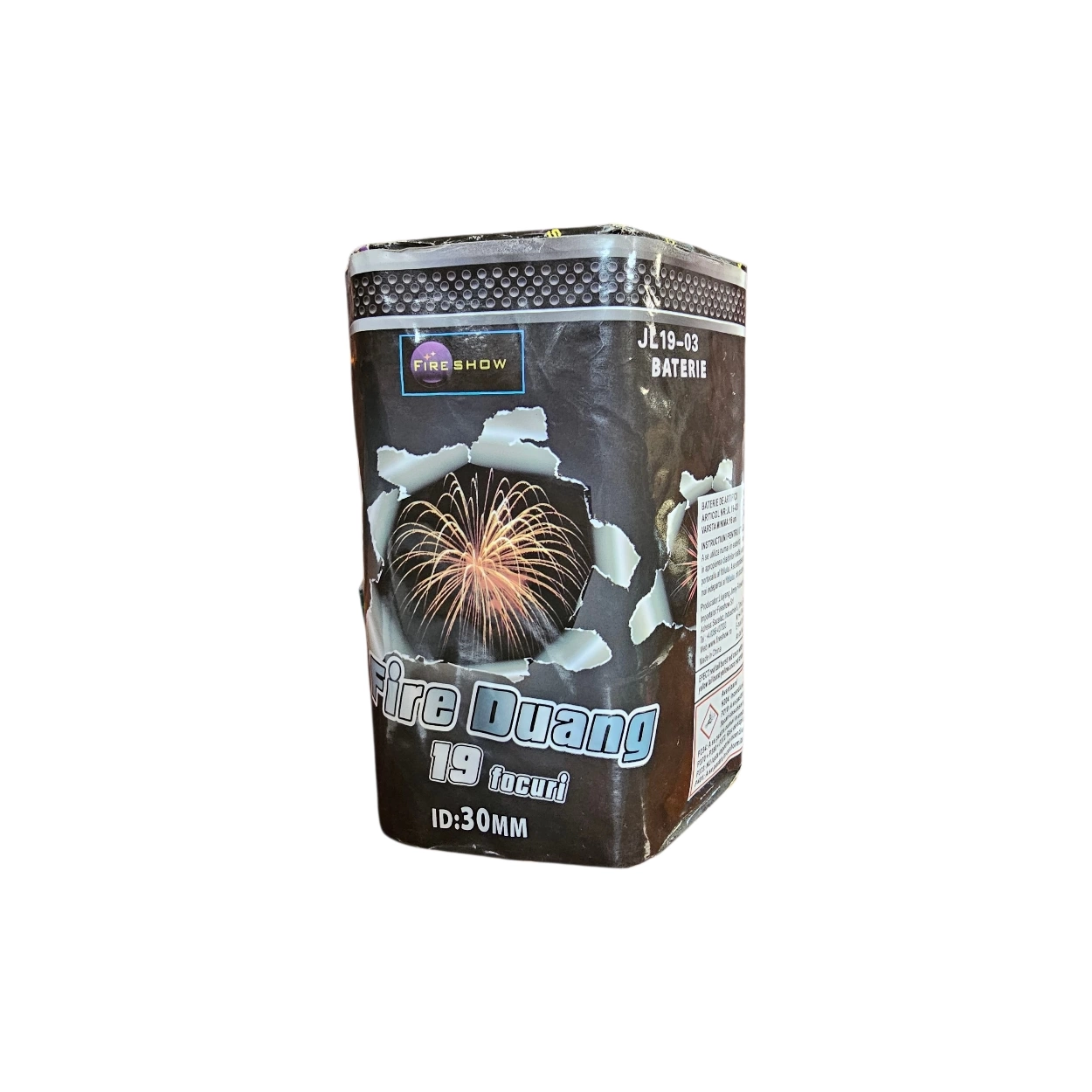 Fire Duang tűzij&aacute;t&eacute;k telep 19 l&ouml;v&eacute;ssel, 30 mm kaliberrel, Fireshow m&aacute;rk&aacute;t&oacute;l