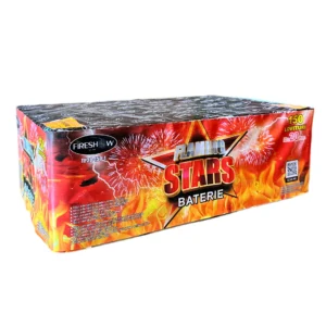 Flaming Stars tűzijáték telep 150 lövéssel, 20 mm-es kaliberrel, Fireshow márkától