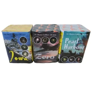 pearl harbor-zero-iowa tűzijáték mix, színes, 3x16 lövés, vippiro, rendelés