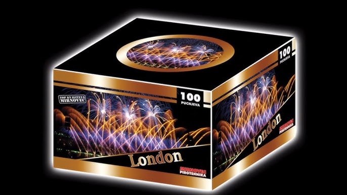 Miranda tűzij&aacute;t&eacute;k telep 100 l&ouml;v&eacute;ssel, 25 mm kaliberrel, 75 m&aacute;sodperces l&aacute;tv&aacute;nyshow