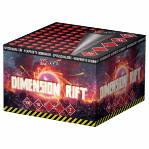 Dimension Rift tűzijáték telep 100 lövéssel, 6 mm kaliberrel, Xplode márkától